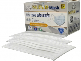 Khẩu Trang Kháng khuẩn Màu Trắng - 4 Lớp